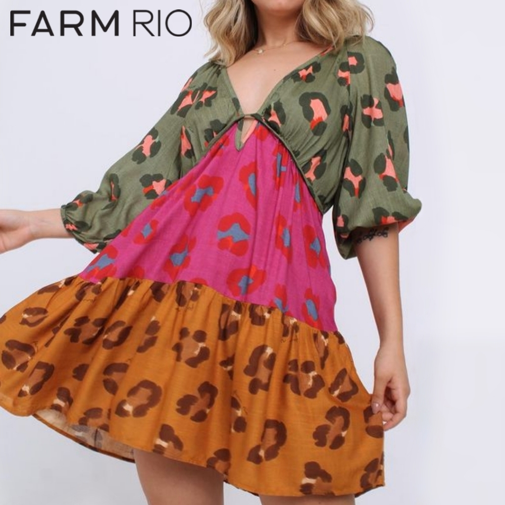 FARM Rio Leopard Dress